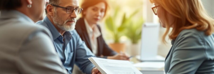 Rachat assurance vie : personne consultant un document