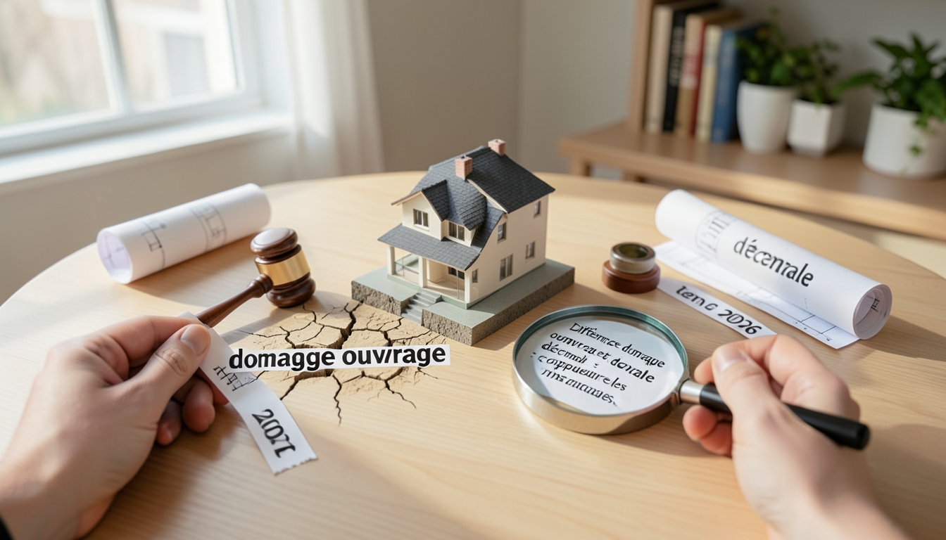 différence dommage ouvrage et décennale explication
